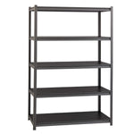 3,200 Lb Capacity Riveted Steel Shelving Storage Rack, Black