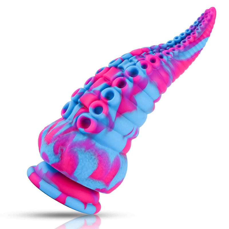 Monster Dildo Tentacle Adult Toy: Big Thick Dildos With Suction Cup For Women, Huge Fantasy Dildo With Octopus-Shape, 8.7” Silicone Giant Dildo (Aiunolda Blue)