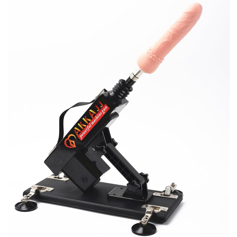 Powerful Sex Machine Automatic Retractable & Thrusting Machine Adult Sex Toys With Various Attachments Black