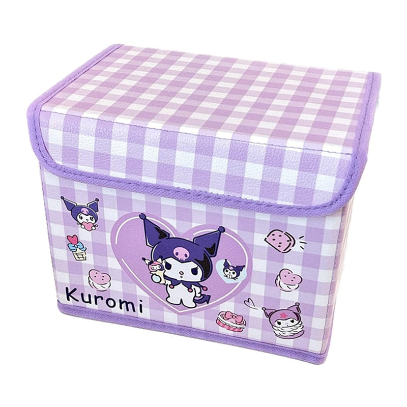 Kawaii Collapsible Storage Bin, Cute Storage Box Foldable Baskets Office Desk Or