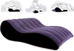 Sex Cushion Inflatable Sex Pillow PVC Flocking Sex Chair Travel Pillow Magic Cushion Body Support Pillow, Used for Couple Positioning, Deeper Position