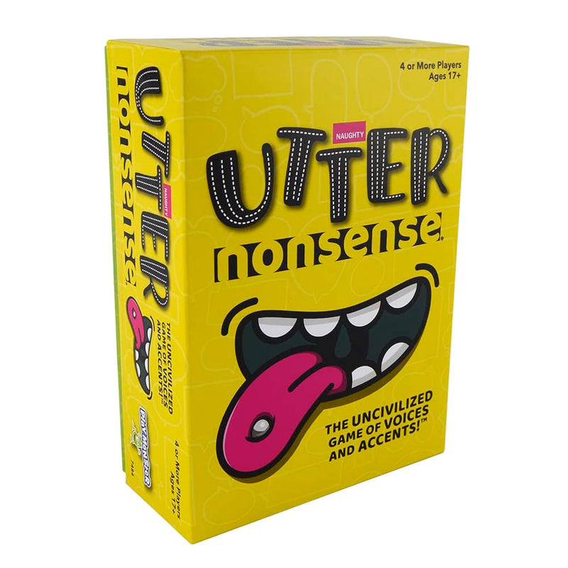 Utter Nonsense Naughty Edition The Crazy Board Game Of Voices And Accents A