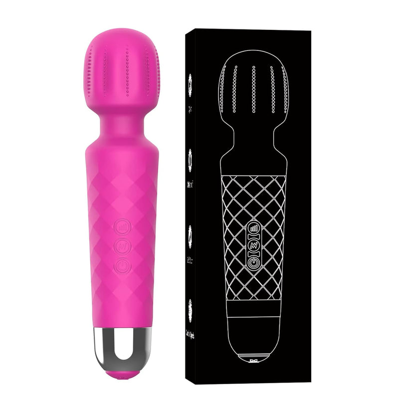 Personal Massager For Women, G-Spot Vibrator Clit,Quiet & Usb Rechargeable Waterproof Vibrator - 20 Vibrating Modes & 8 Speeds - Female Adult Toys, Rose Red