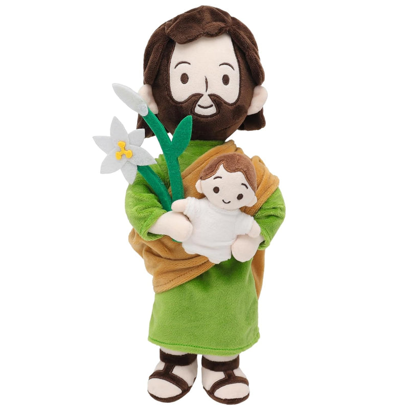 St. Joseph And Child Jesus Plush 13.7" H?Renaissance Collection Decoration Stu