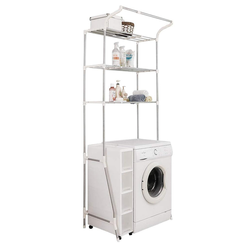 3-Tier Laundry Room Shelf Over Washing Machine Storage Utility Rack Above Toilet