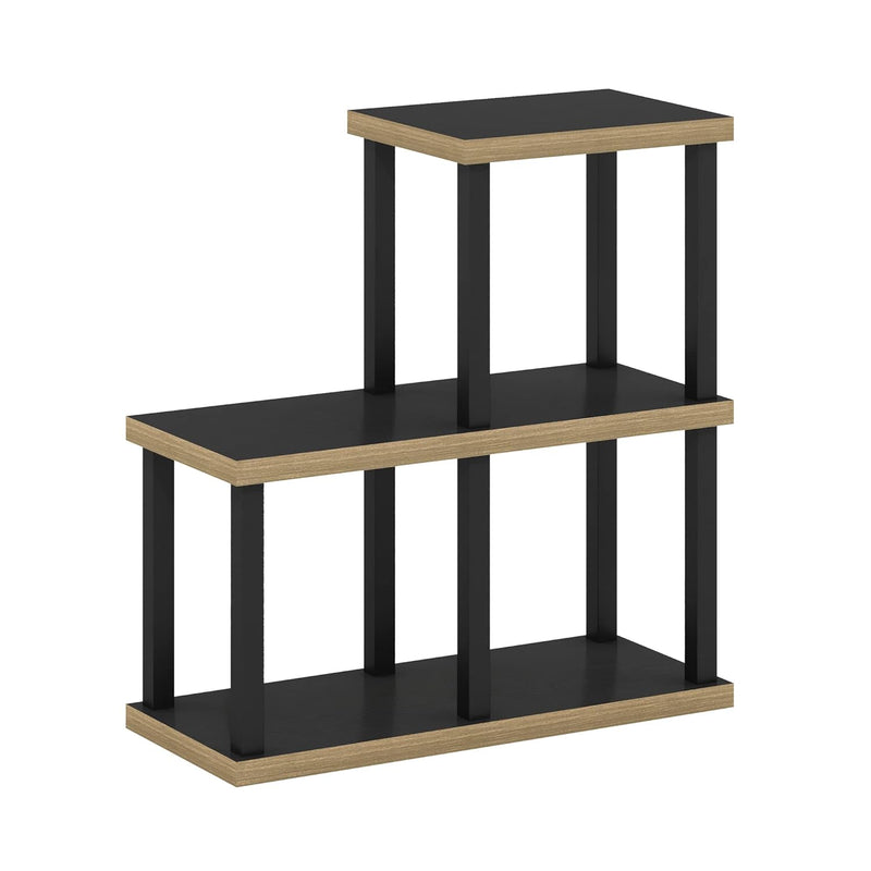 Turn-N-Tube No Tools 3-Cube Decorative Display Shelf, Americano/Black