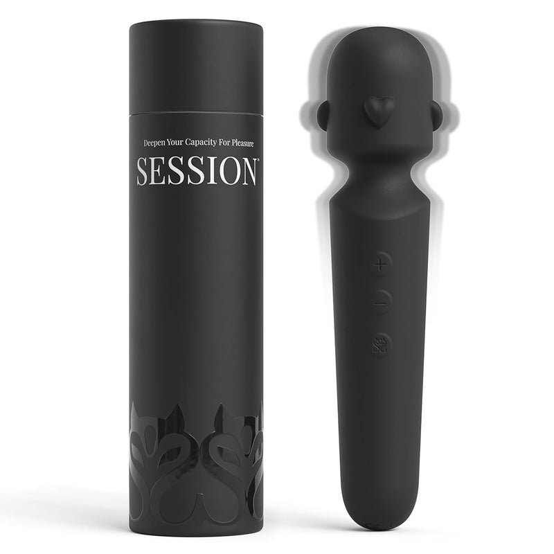 Adult Sex Toy Wand By - 12 Powerful Modes, 5 Speeds - Liquid Silicone Clitoral Vibrator Bedroom Stimulator For Women - Rechargeable Waterproof G-Spot Clit Anal Sexual Body Massager (Black)