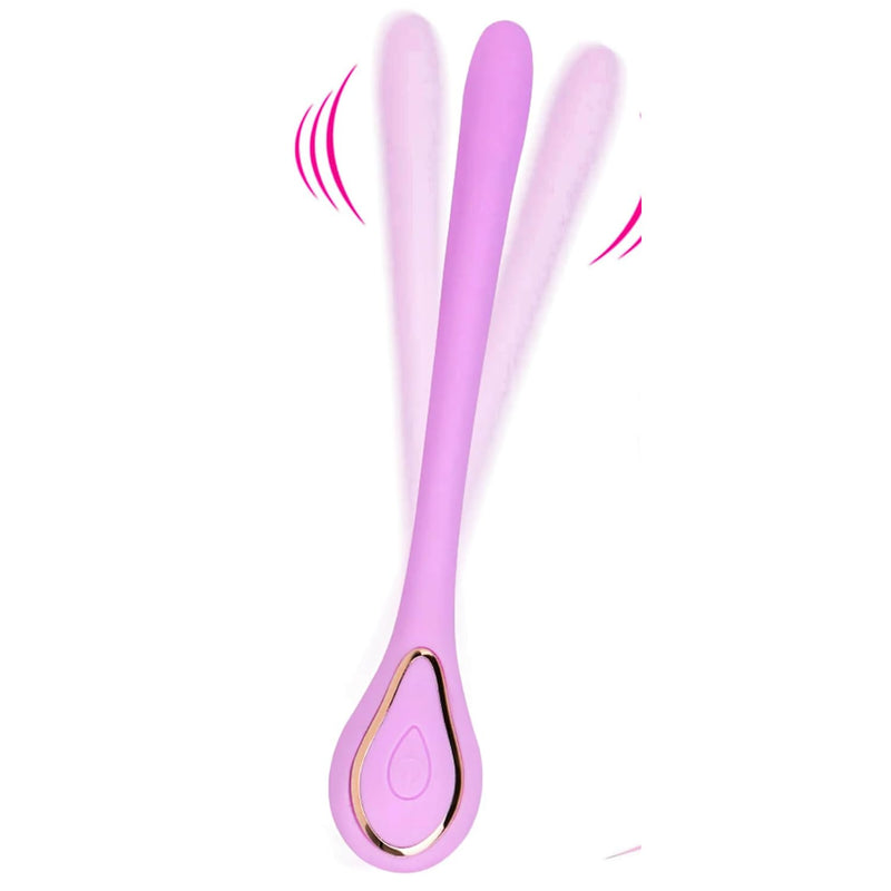 Pocket Slim Vibrator For Women Dildo Vagina Anal Plug Female Masturbator Sex Toy (Pink)