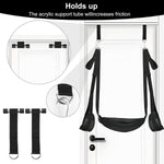 BDSM Door Sex Toys Sex Swing Bondage Slave Leather Soft Plush Sex Slings with Adjustable Straps, Hanging Door Handcuffs Leg Restraints Spreader Adult Toys for Couple