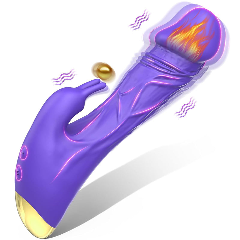 Realistic Dildo Sex Toys - G Spot Vibrator Silicone Dildos With 10 Powerful Modes, Rabbit Dildo Vibrator Clitoral Stimulation, Waterproof Dildo Adult Sex Toys For Women Couples