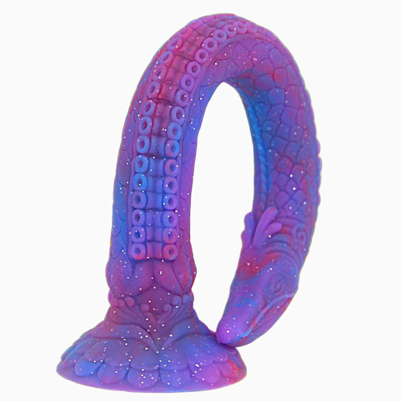 18" Dragon Tentacle Dildo Super Long Luminous Anal Plug, Liquid Silicone Vaginal G/P Spot Stimulation Anal Training Massage, Soft Auger Monster Dildo With Strong Suction Cup Sex Toy For Men Gay Women