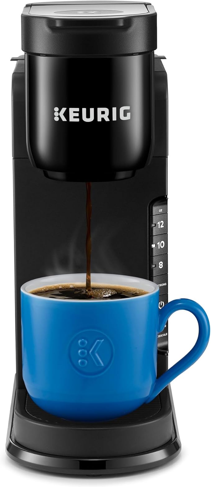 K-Express Single Serve K-Cup Pod Coffee Maker, 3 Brew Sizes, Strong Button Feature, 42oz Removable Reservoir, Black