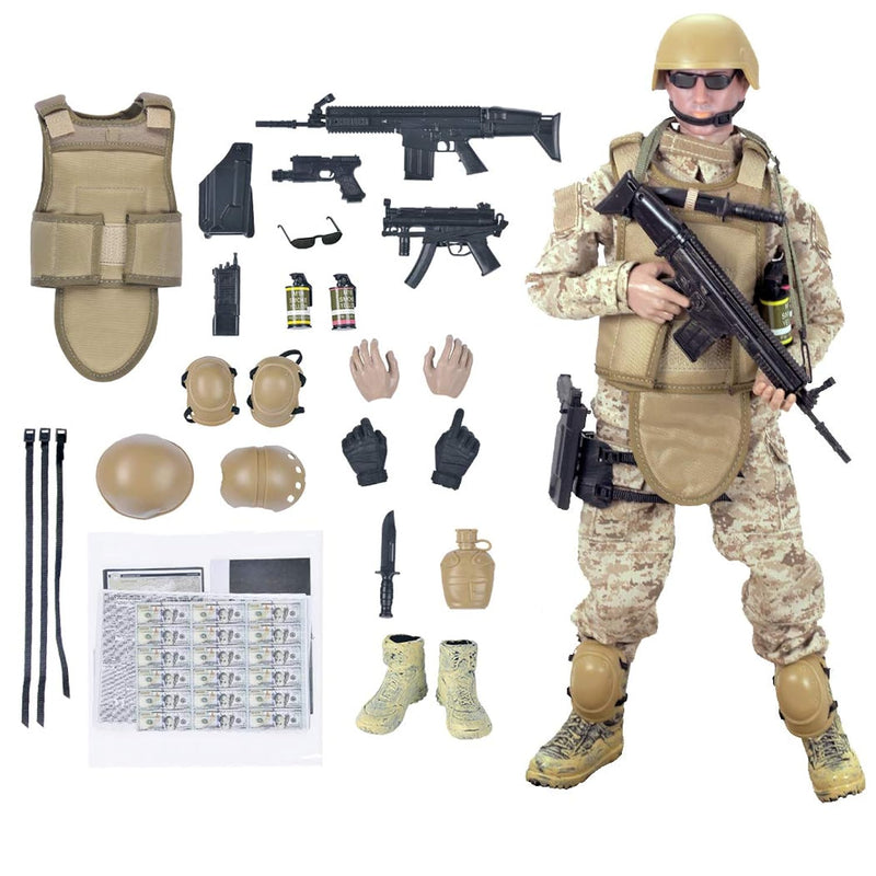 12'' American Military Soldiers Special Forces Army Man Action Figures Play