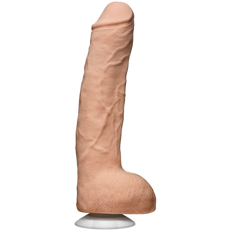 Signature Series - The Legendary John Holmes - 12 Inch Realistic Ultraskyn Dildo With Removeable Vac-U-Lock Suction Cup - F-Machine & Harness Compatible - For Adults Only, Vanilla