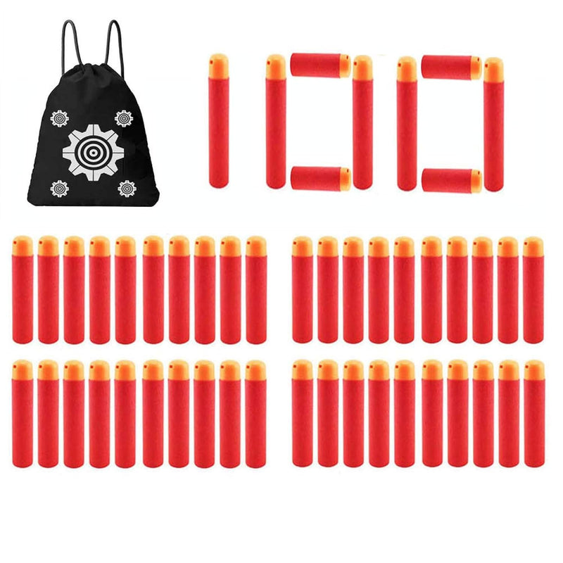 100Pcs Dart Refill Pack With Storage Bag Compatible With Nerf Mega Series