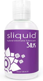 Silk Intimate Lubricant - Silicone & Water-Based Lube Blend for Women/Men/Couples, Hypoallergenic Lube, Hybrid Silicone Lube & Water-Based Lubricant, Waterproof, Unscented, 4.2 Fl Oz