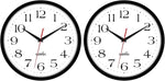 2 Pack Silent Wall Clock, 10 Inch Non Ticking Quiet Digital Sweep Decorative Battery Operated Wall Clocks for Living Room Bedroom Kitchen School Office Decor, Black