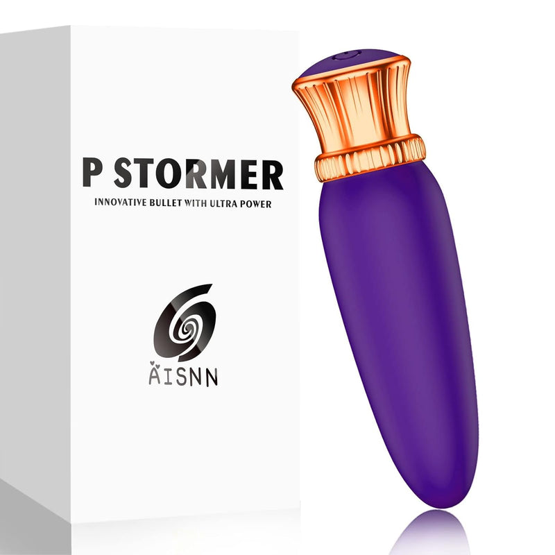 Mini Silicone Massager Sex Toy With 10 Vibration Modes Vibrator Bullet Vibrator With Waterproof Sex Toy For Women Or Couples(Purple)