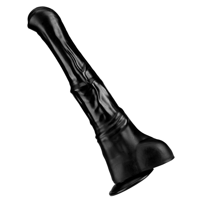 Realistic Thick Horse Dildo,15 Inch Huge Black Animal Dildo Anal Plug Suction Cup Toy For Men And Women Couples Play