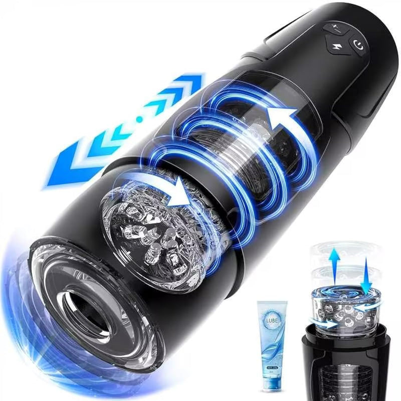 Sex Toys For Men Automatic Male Masturbator, Adult Sex Toys Male Masturbators With 7 Thrusting & Roating Modes, Electric Pocket Pussy For Men Waterproof, Penis Stroker Male Sex Toys For Men