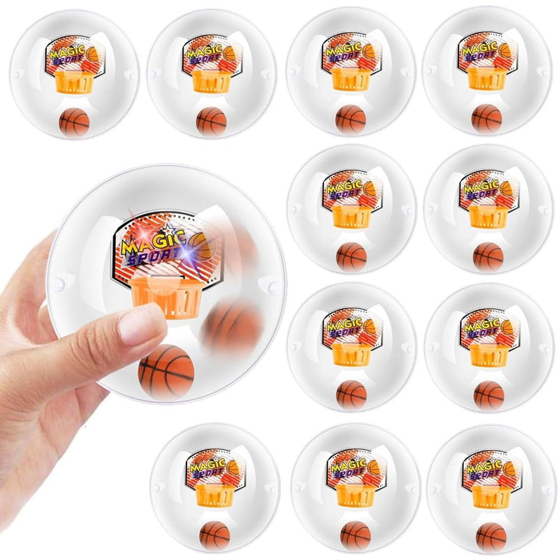 12 Pack Mini Basketball Electronic Handheld Shoot & Score Hoop Game with LE