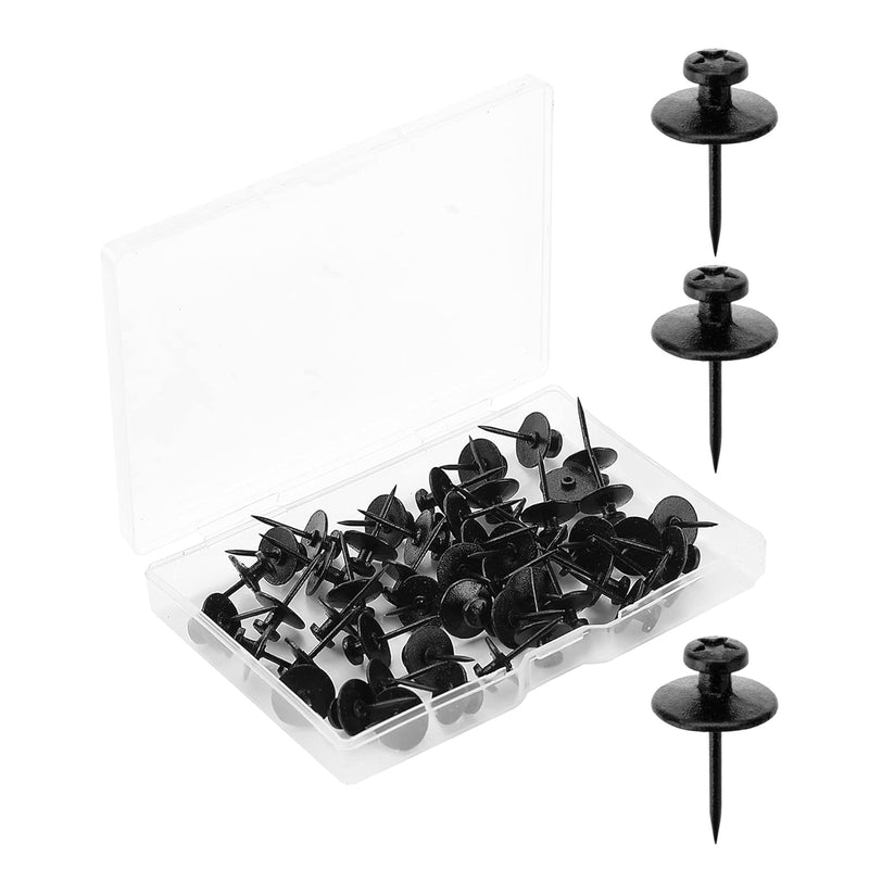 - Double Headed Picture Hanging Nails, 50 Pack, Black, Picture Nails, Tacks Fo