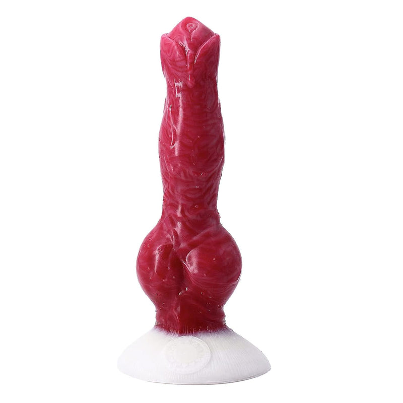 Realistic Dog Dildo With Knot, 8.26 Inches Big Anal Plug Dildo Pink Silicone Adult Toy Lifelike Animal Dildo For Beginners Women And Men Gay Lesbian