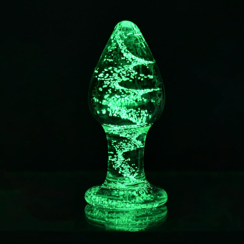 Glow In The Dark Dildo,Crystal Glass Dildo,Large Anal Plug Sex Toys For Women Men