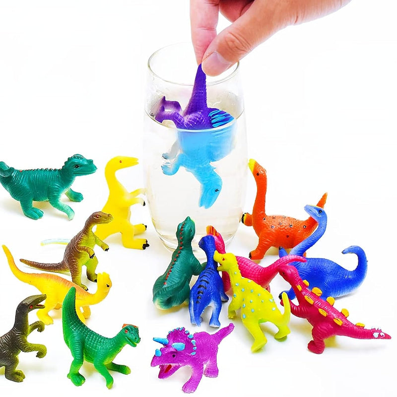 14Pcs Dinosaur Toys Animal Figurines,Color Changing Toy,Stretchy And Realistic