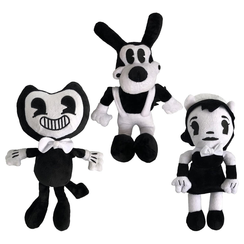 3Pcs Anime Plush Toys Bendy Doll Cute Game Horror Plush Soft Stuffed Animal