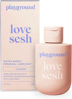 Love Sesh, Water-Based Personal Lubricant with Natural Ingredients, Safe to Use with Latex Condoms, Lube for Men, Women, and Couples, Unscented, 3.7 Fl. Oz.