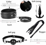 BDSM Restraints Sex Toys 15 Pcs Bondage Restraints Kits Fetish Bed Restraints Set for Beginners SM Adult Games Cuffs Gag Blindfold Spanking Paddle Black