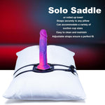 Adjustable Dildo Mount with Suction Base – Leather Saddle & Strap-On Holder