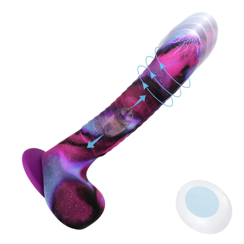 8.2 Inch Realistic Dildo, Thrusting Rotation Dildo G Spot Clitoral Anal Lifelike Dildos Adult Sex Toys,Remote Control Silicone Dildos With Strong Suction Cup For Men Women And Gay