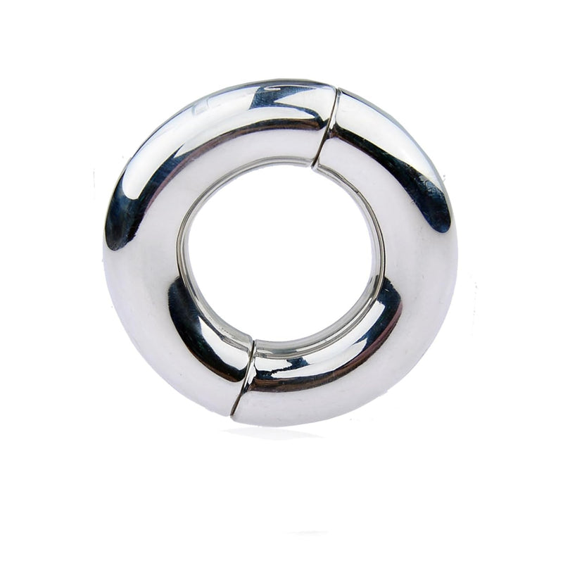 Metal Stainless Steel Male Penis Ring Bonder Half Magnet Pendant Cock Ring Adult Sex Toy