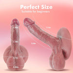 Realistic Dildo Adult Sex Toys - 7.1 Inch Silicone Penis for Men Women Female Beginners Body Safe Material Dildos with Strong Suction Cup for Vaginal G-spot and Anal Play