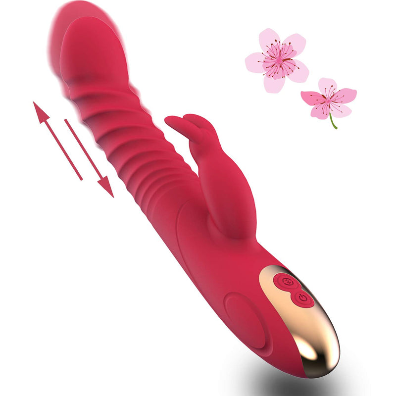 Personal Handheld Rechargeable Rabbit Vibrators For Women Vibrating Toys Pleasure Massager Electric Portable Massager 8+3 Speeds Vibrations Realistic Female Woman Gifts