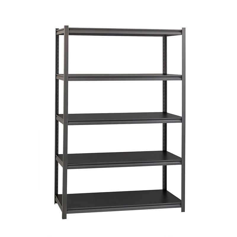 3,200 Lb Capacity Riveted Steel Shelving Storage Rack, Black