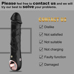 G Spot Dildo Vibrator - Adult Female Sex Toys with 10 Vibrations, Realistic Silicone Dildos Finger Vibrators for Multiple Stimulation, Clitoris Stimulator for Solo and Couples Pleasure(Black)