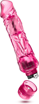 9 Inch Realistic Dildo Vibrator with Adjustable Speeds – Waterproof, Flexible, and Quiet Female Vibrating Penis Vibrator for Intimate G-Spot and Clitoral Pleasure – Adult Toys for Womens - Pink