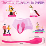 Sex Toys Vibrator for Women, Wearable Mini G Spot Vibrators Dildo with App Remote Control, Long Distance Panty Vibe with 10 Vibrations, Adult Toy & Games Anal Stimulator for Men Womens & Couple (Pink)