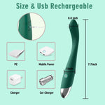 Adult Sex Toys for Women,Clitoral G Spot Vibrator with 10 Powerful Vibrating Modes,Clitoral Nipple Stimulator Finger Bullet Vibrators Waterproof Strapless on Dildo Anal Toys for Couple (Green)