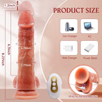 Thrusting Dildo Vibrator Sex Toys, Realistic Dildo for G Spot Anal Stimulation with APP Remote Control Dildo, Blowjob Silicone Dildo with 10 Vibration 5 Thrust Mode Adult Sex Toy for Women Couple