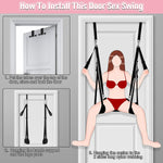 Adjustable BDSM Door Swing – Intimate Bondage Restraint Kit for Couples, 300lbs