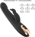 Portable Deep Massager Rechargeable with Handheld High Intensity, Electric Vibrators Massager with 8+7 Powerful Vibrations 3 Motor Vibrating Massage Tools for Personal Full Body Relaxation