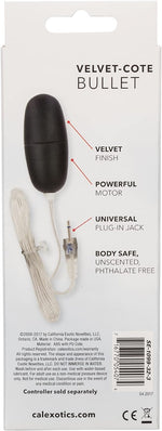 Sterling Collection Velvet Bullet Vibrator – 2.2-Inch Compact & Powerful (Black)