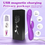 Rabbit G Spot Vibrator Sex Toys, 7 * 7 Vibrating Modes 8.4'' Couple Realistic Vibrators Anal Dildo Wand Adult Toys, Adult Sex Toys for Women and Couples Pleasure (Purple)