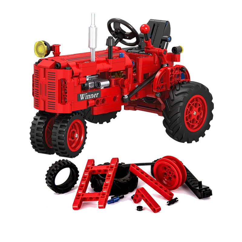 1/12 Classic Farm Tractor Toys Building Blocks Set Endless Fun For Kids Wit