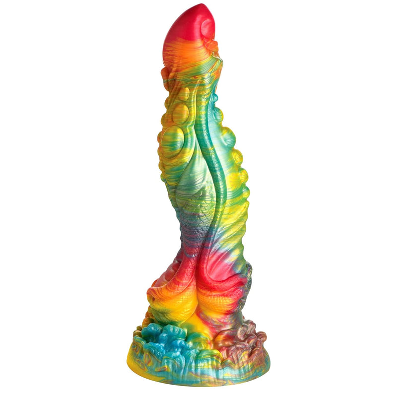 Majestic Merman Silicone Dildo For Men, Women & Couples. Firm And Flexible, Strong Suction Base, Fantasy Dildo, Unique Texture. Premium Phthalate-Free & Body-Safe Silicone 1 Piece, Rain