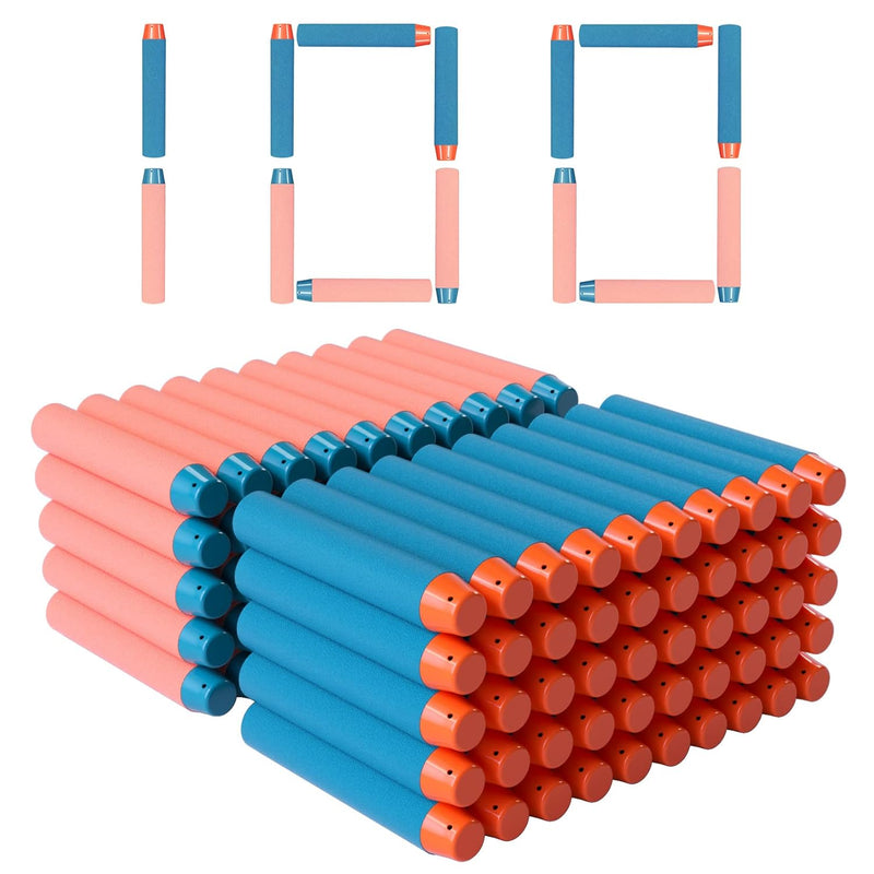 100 Dart Refill Pack Foam Darts Compatible With Nerf N Strike Elite & Elite 2.